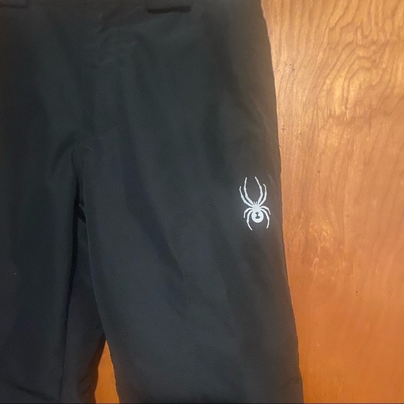 𝅺Kids Spyder black insulated ski snow pants size 8 Child - Picture 4 of 6